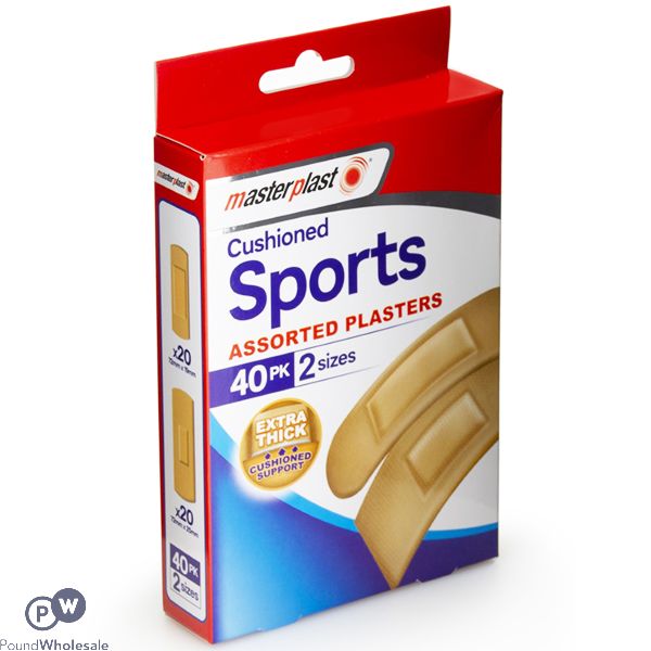 Masterplast Sport Plasters Assorted 40 Pack