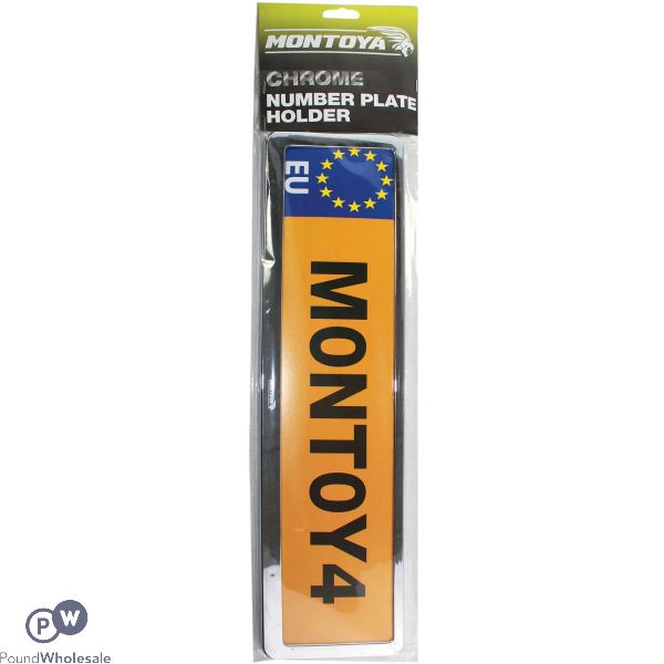 Montoya Chrome Number Plate Holder