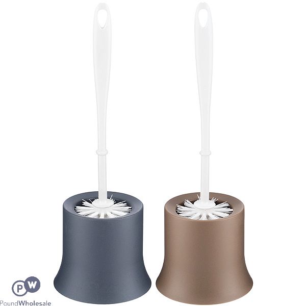 TRENDY TOILET BRUSH AND HOLDER ASSORTED COLOURS