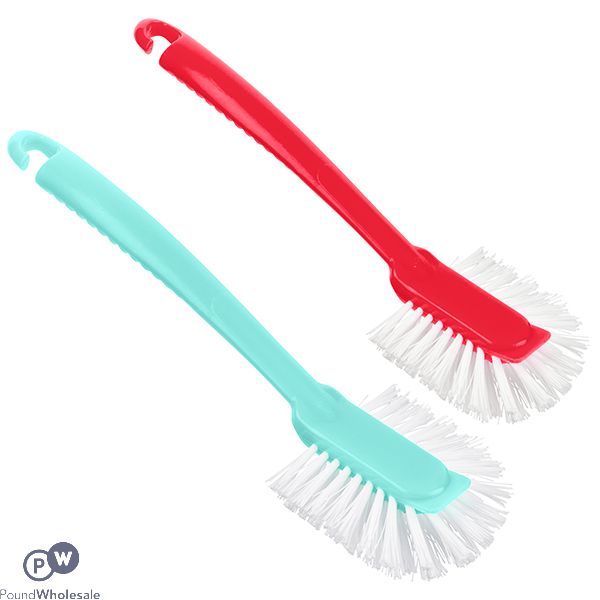 DISH WASHING BRUSH 2 ASSORTED COLOURS