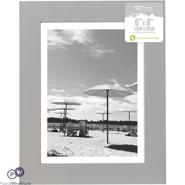 Home Collection Nottingham Grey Photo Frame 15cm X 20cm