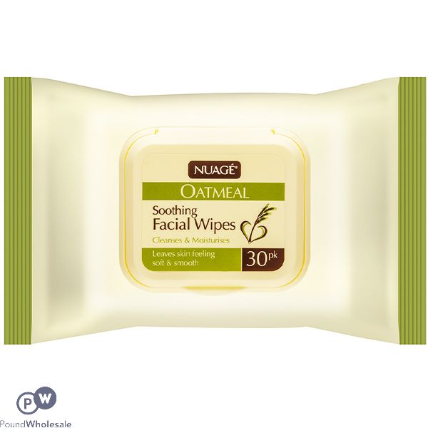 Nuage Oatmeal Soothing Facial Wipes 30 Pack