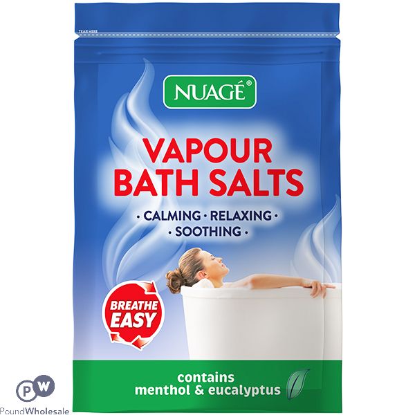 NUAGE MENTHOL & EUCALYPTUS VAPOUR BATH SALTS 450G