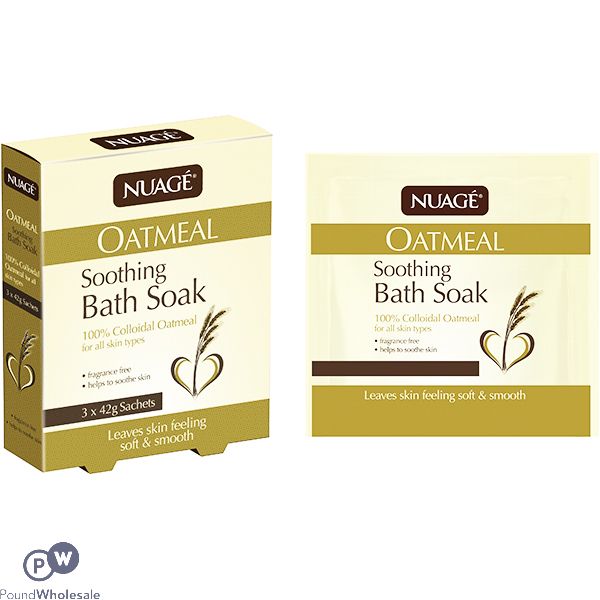 NUAGE OATMEAL SOOTHING BATH SOAK 3 X 42G SACHETS