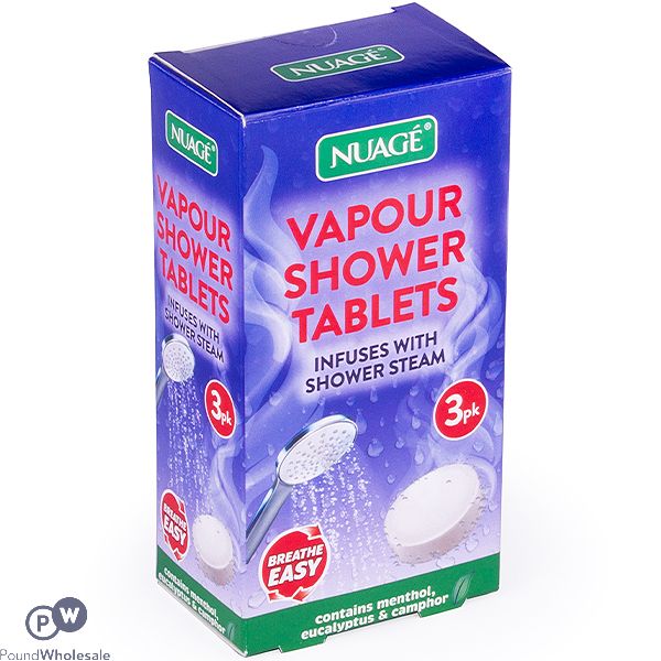 NUAGE DECONGESTANT VAPOUR SHOWER TABLETS 3 PACK