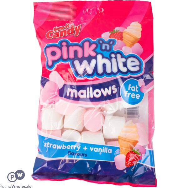 Keep It Candy Fat Free Strawberry & Vanilla Pink 'n' White Marshmallows 200g