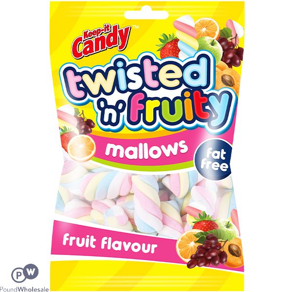 Keep It Candy Twisted 'n' Fruity Marshmallows 250g Expired Oct 2026
