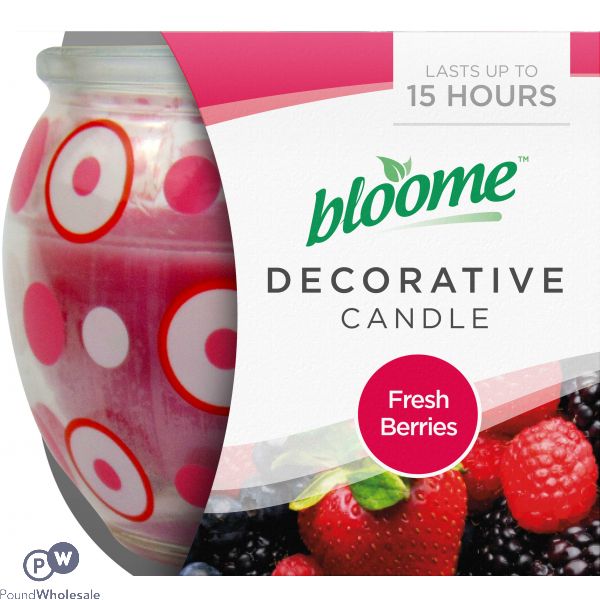 BLOOME DECORATIVE CANDLE FRESH BERRIES