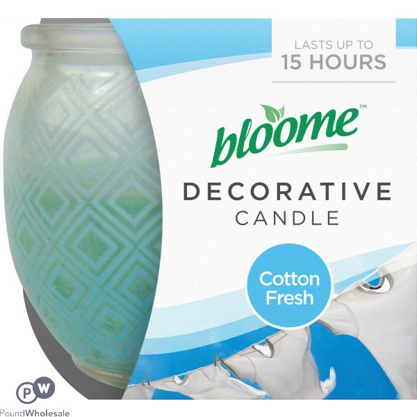 BLOOME DECORATIVE CANDLE COTTON FRESH