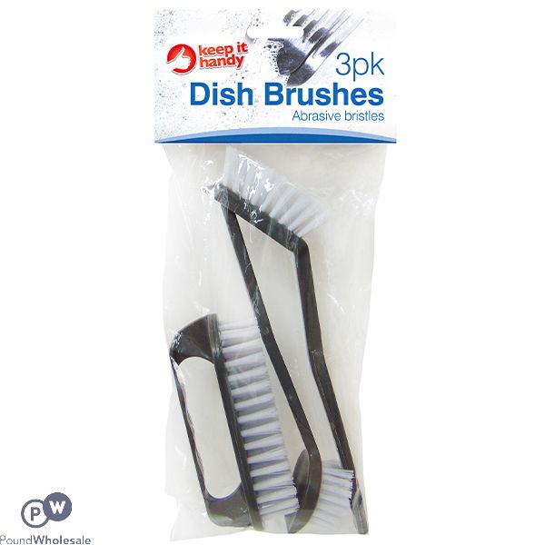 KEEP IT HANDY ASSORTED DISH BRUSHES 3 PACK