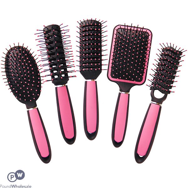 SILKY SMOOTH PINK HAIR BRUSH ASSORTED