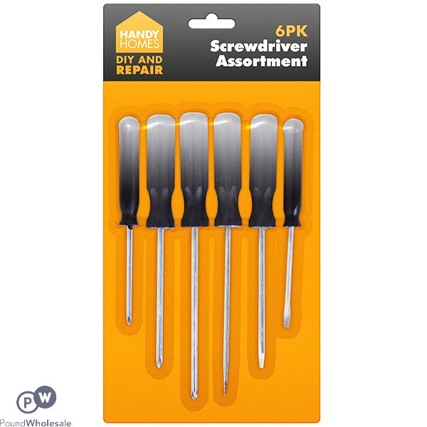 HANDY HOMES SCREWDRIVER ASSORTMENT 6PC