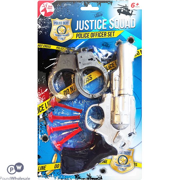 Red Deer Toys Justice Squad Police Set 5pc