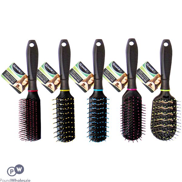 Glamorize Silky Smooth Paddle Hair Brush Assorted