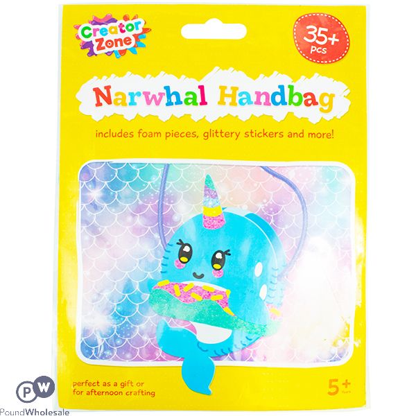 Creator Zone Make Your Own Narwhal Handbag 35pc+