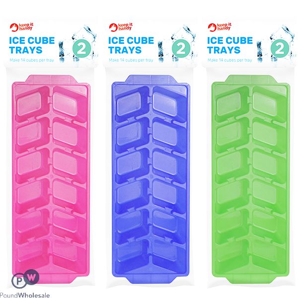 Keep It Handy Ice Cube Trays 2 Pack Assorted Colours