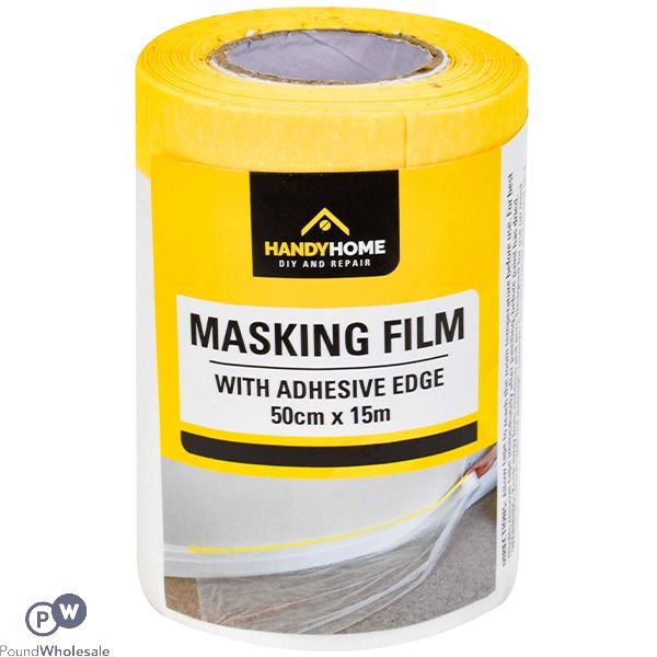 HANDY HOMES ADHESIVE EDGE MASKING FILM 50CM X 15M