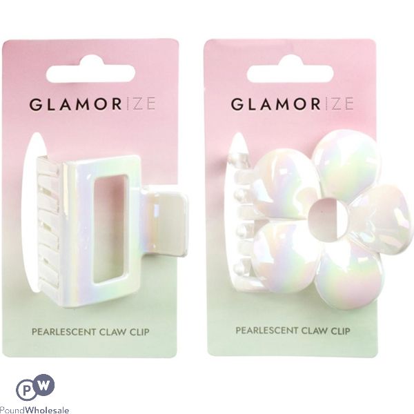 Glamorize Pearlescent Medium Claw Hair Clip Assorted