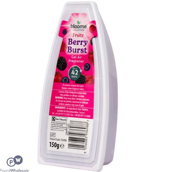 Bloome Berry Burst Gel Boat Air Freshener 150g