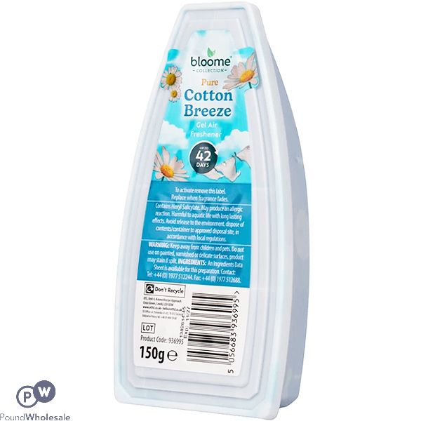 Bloome Cotton Breeze Gel Boat Air Freshener 150g