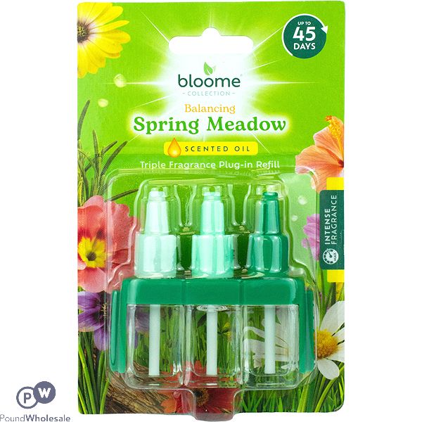 Bloome Balancing Spring Meadow Scented Oil Triple Fragrance Plug-in Refill 3 X 7ml