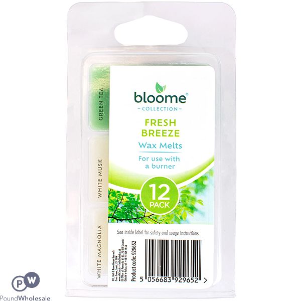 Bloome Triple Fragrance Fresh Breeze Wax Melts 12 Pack