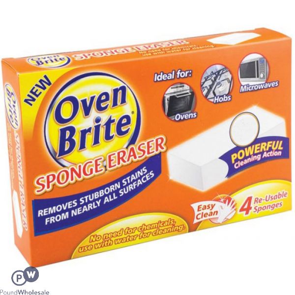 OVEN BRITE SPONGE ERASER 4 PACK