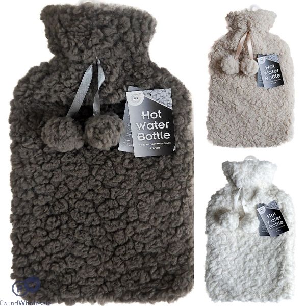 Did Soft Teddy Plush Cover Hot Water Bottle 2l Assorted