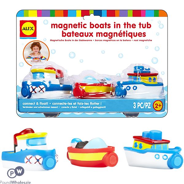 Alex Rub A Dub Magnetic Boats Bath Toy 3 Pack