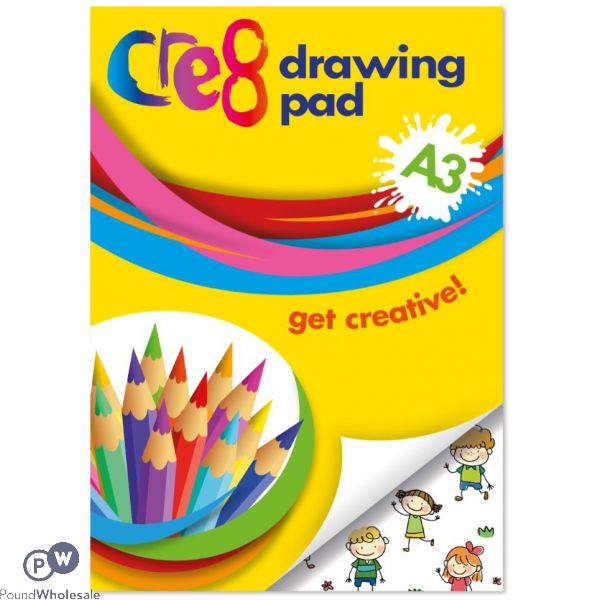 Cre8 A3 Scribble Drawing Pad 