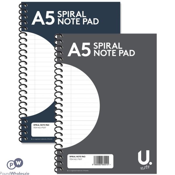 A5 Spiral Pad 2 Assorted Colours
