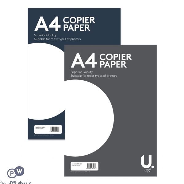 U. A4 Copier Printing Paper 80gsm