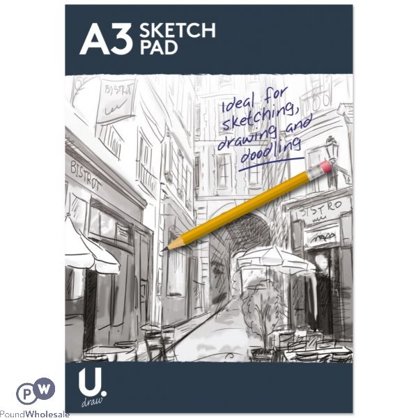 U. A3 70gsm Sketch Pad 50 Sheets