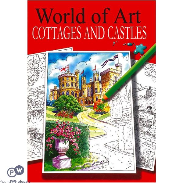 World Of Art Cottages And Castles Colouring Book
