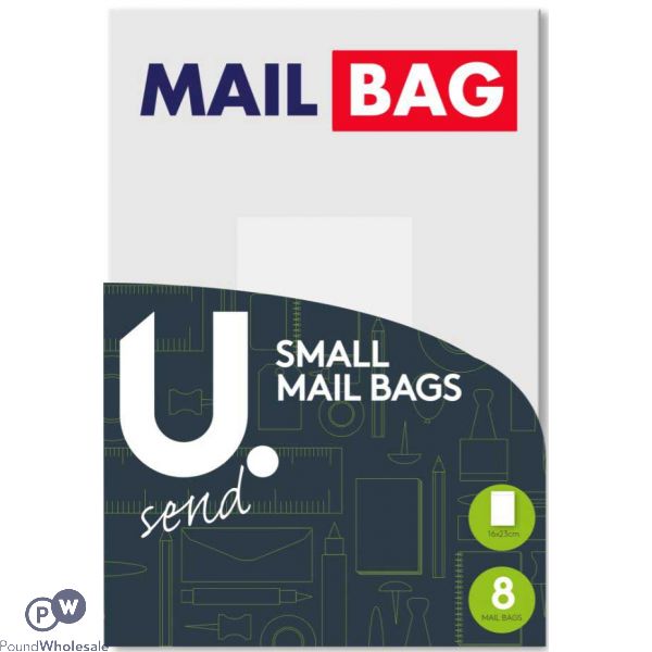 Small Mail Bags Pack Of 8 16 X 23cm