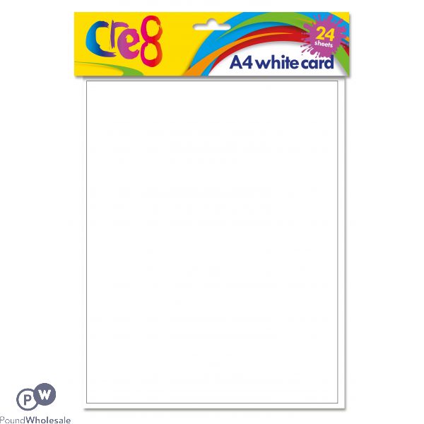 Cre8 A4 White Printing Card 150gsm 24 Pack