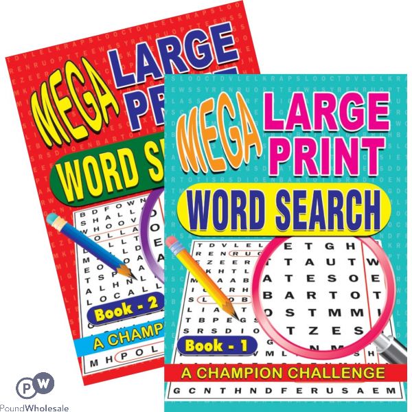 Mega Large Print Word Search Assorted