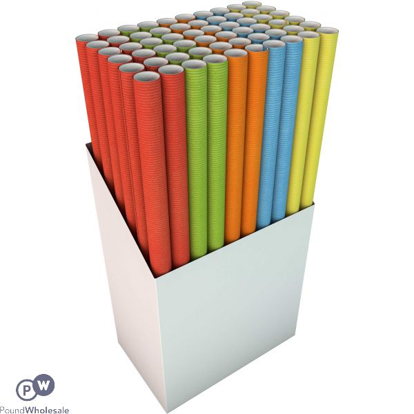 Unicolour Giftwrap Assorted 3m Cdu