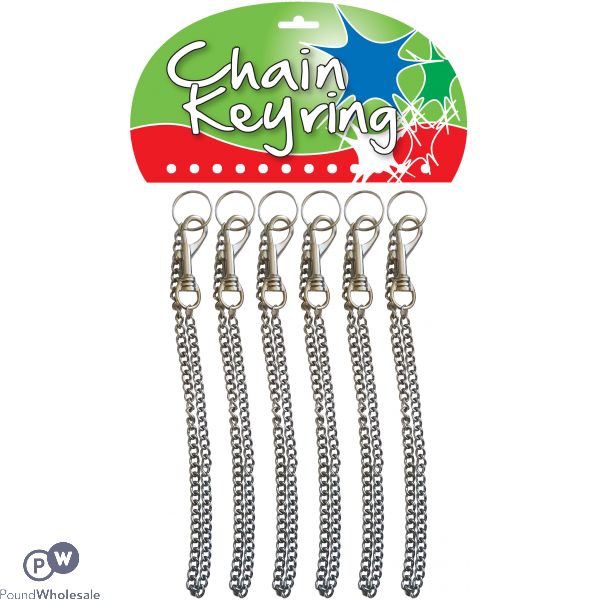 Chain Keyring On Card 12pc (each Price 39p)