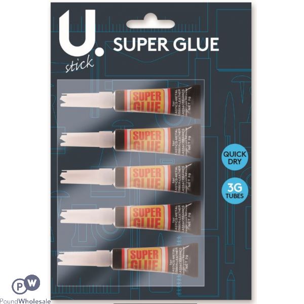 U. Super Glue 3g 5 Pack