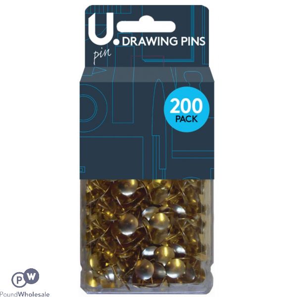 U. Drawing Pins 200 Pack