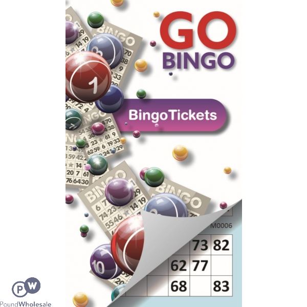 Go Bingo 450 Bingo Tickets 21cm X 12cm