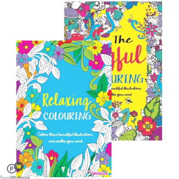 Adult Colouring Book (no Vat) 1&2 2 Assorted Designs 
