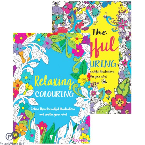 Adult Colouring Book (no Vat) 1&2 2 Assorted Designs 