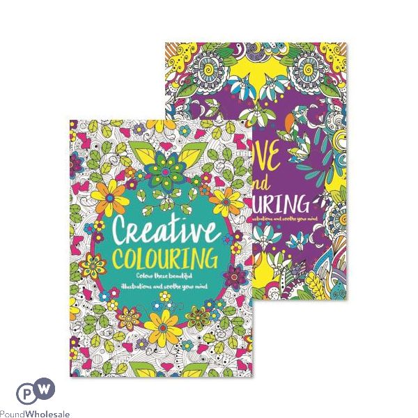 Adult Colouring Book  3&4 2 Assorted Designs