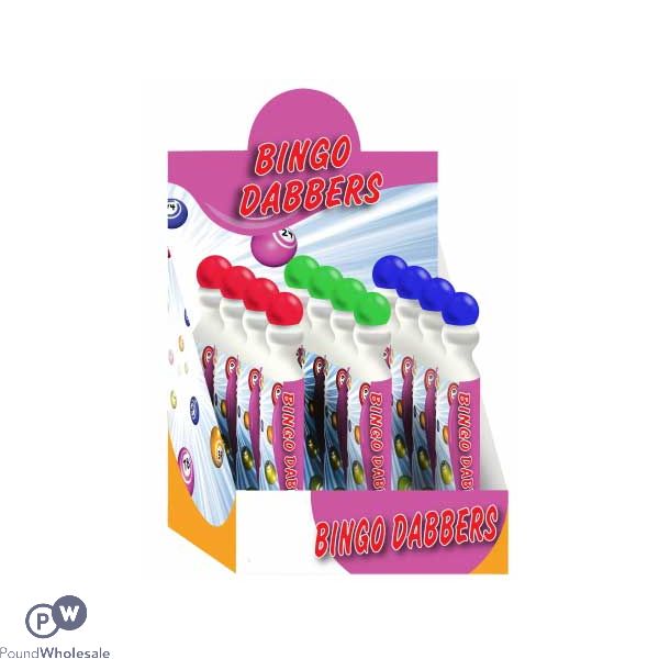 Large Bingo Dabbers 3 Assorted Colours In Cdu