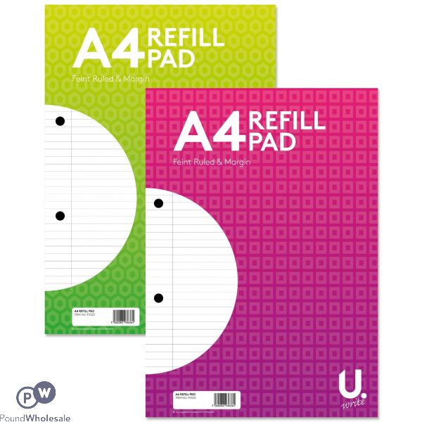 A4 Refill Pad 2 Assorted Bright Colours