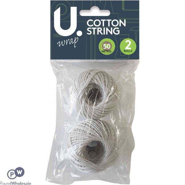 U. Balls Of Cotton String 50m 2 Pack