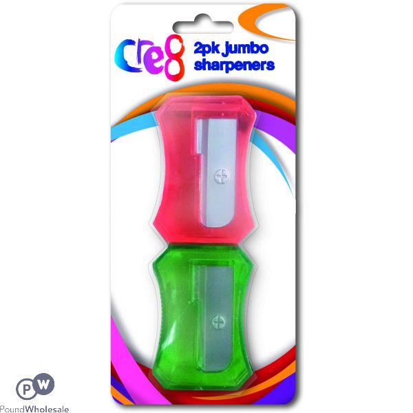 Cre8 Jumbo Pencil Sharpeners 2 Pack