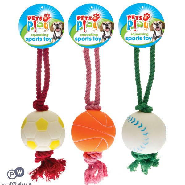 PETS PLAY SQUEAKING SPORTS DOG TOY